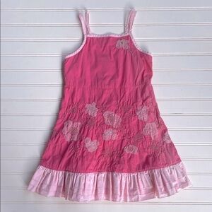 DEUX PAR DEUX VGUC Gorgeous Embroidered Lace Appliqué Ruffle Dress